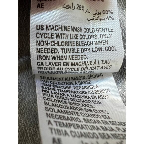 JENNI WOMENS LARGE CASUAL LOUNGE SWEATSHIRT LEOPARD ANIMAL PRINT GRAY NEW! - Picture 10 of 11